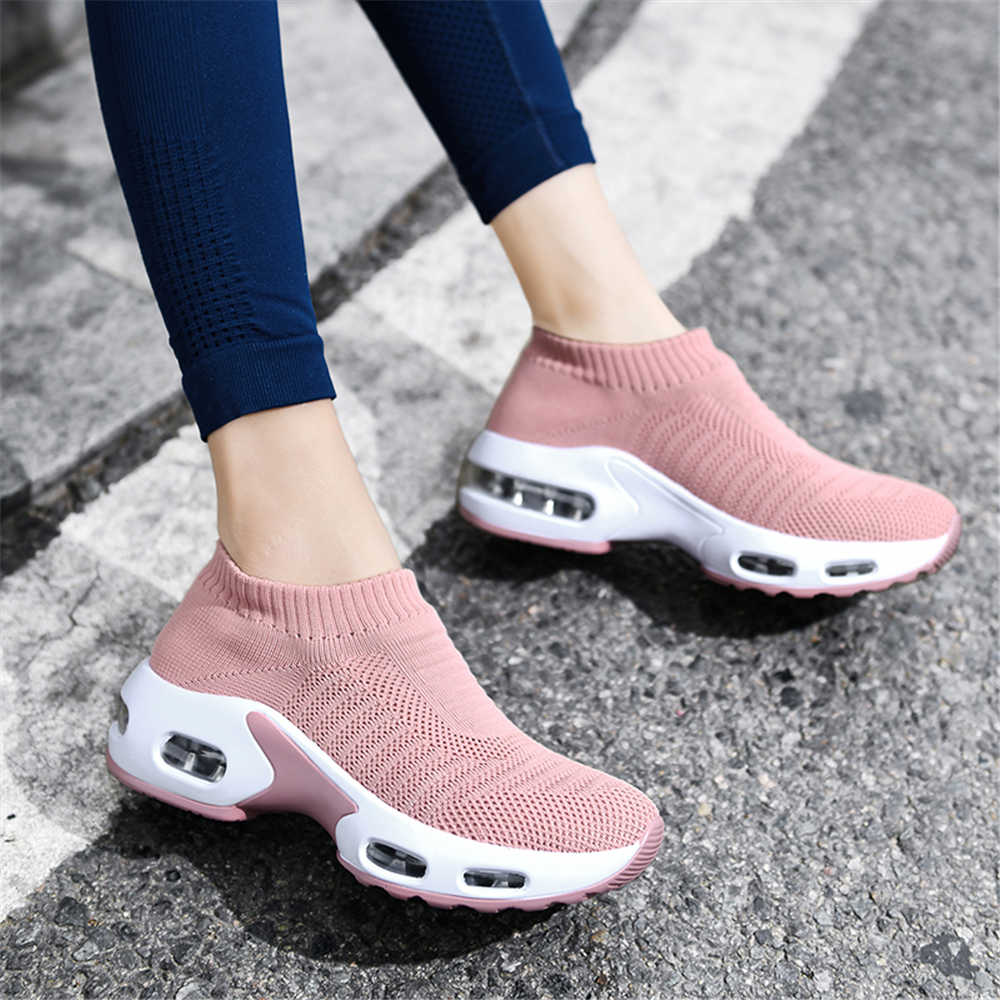 Women Shoes Running - Женские ботинки на каблуке большого размера