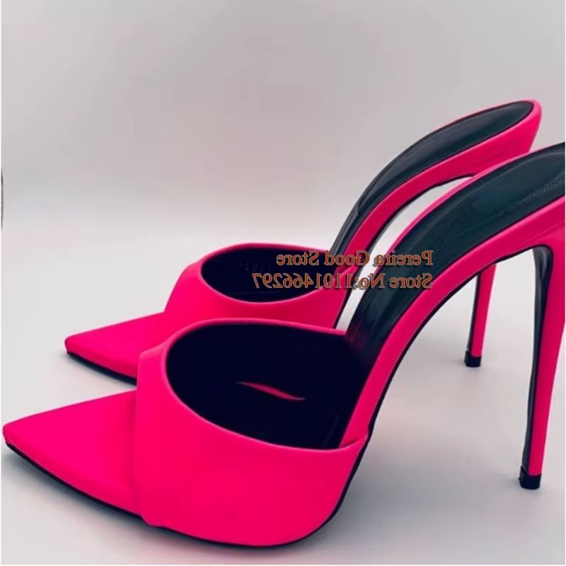 Women'S Shoes Yellow - Женские тапочки ярких цветов с острым