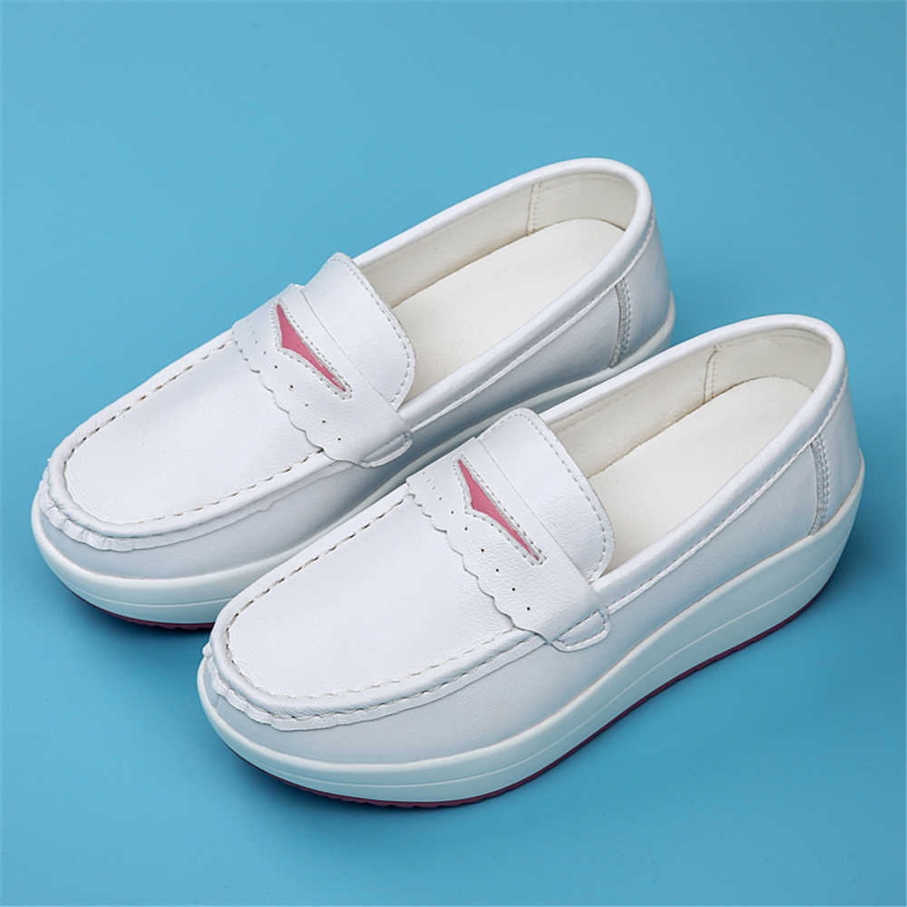 Women'S Shoes Volleyball - Женские кроссовки-мокасины на платформе серебристого цвета