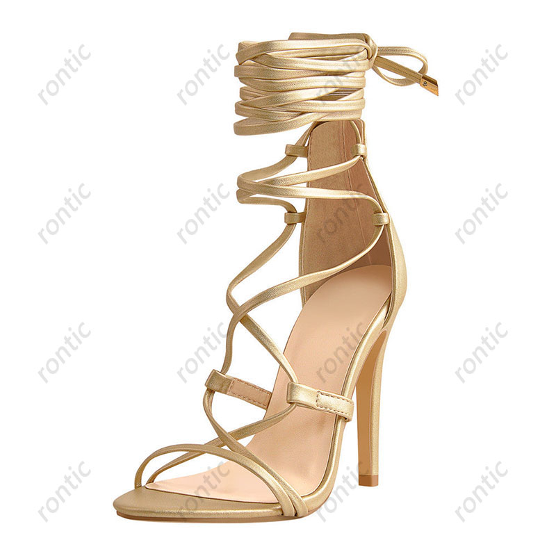 Rontic женские сандалии-гладиа – обзор и цена Women'S Shoes Yellow